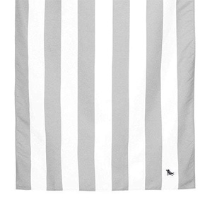 Dock and Bay Grey Striped Towel